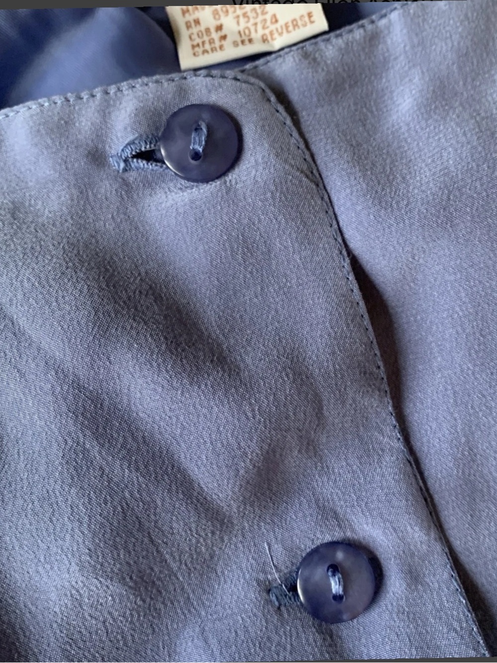 100% Silk Lavender Button-Front Dress